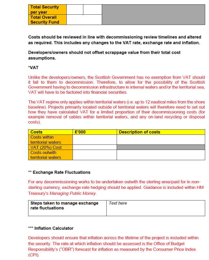 Annex C: Decommissioning Programme Template - Offshore Renewable Energy ...