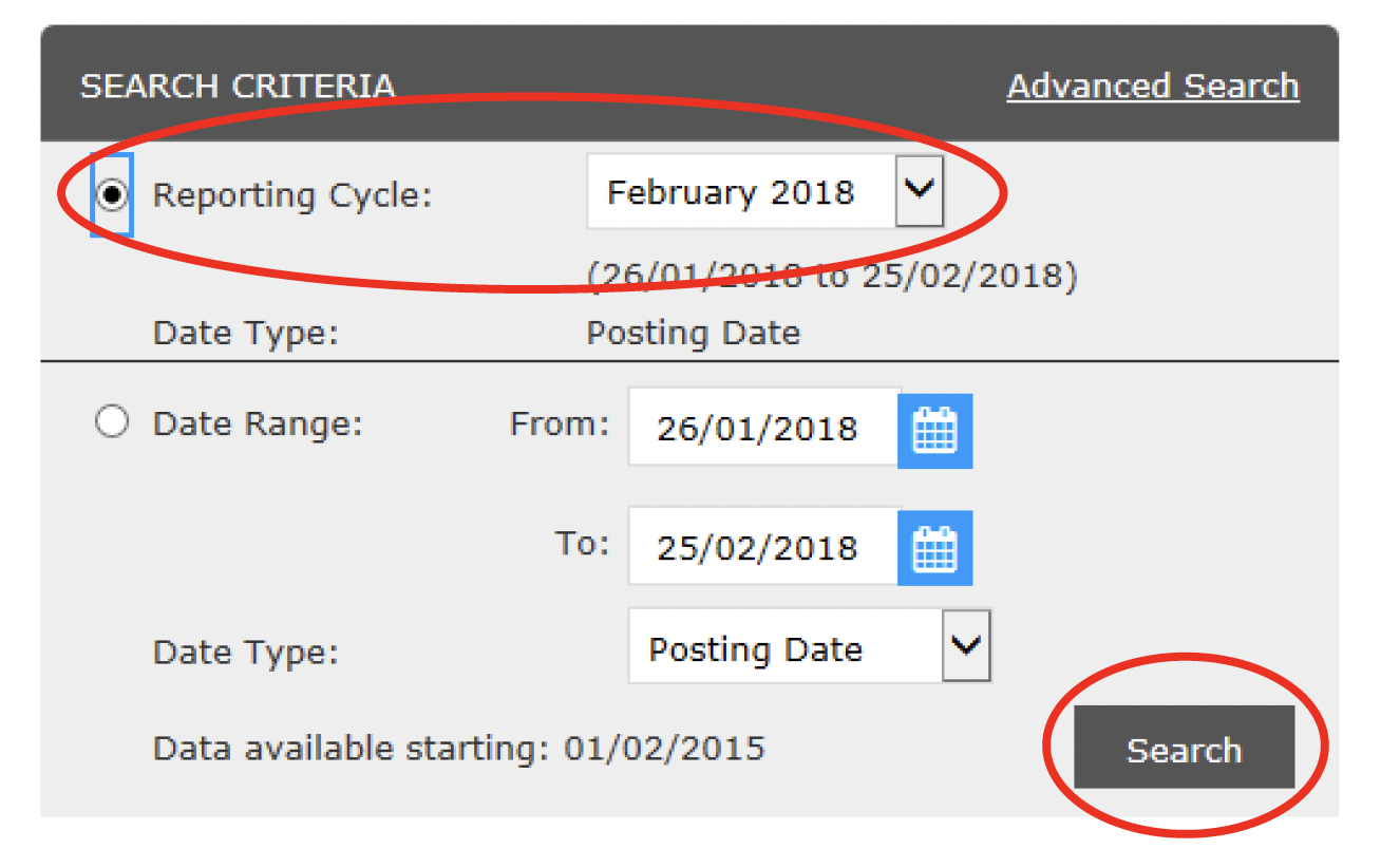 ‘ user role – Financial – Account Summary ‘ – Search Criteria – click on cardholder’s name.