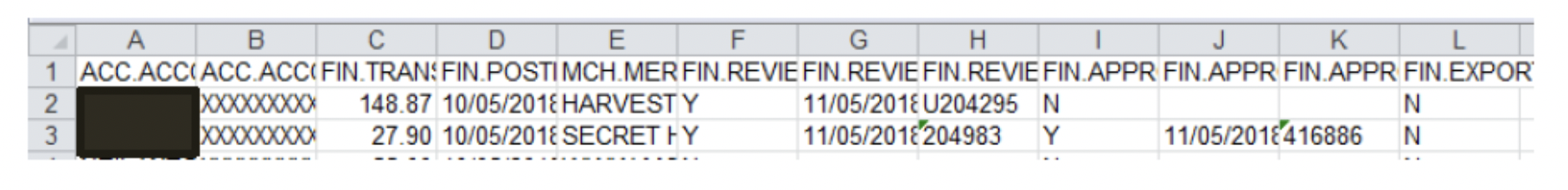 user role – running a report – report samples’