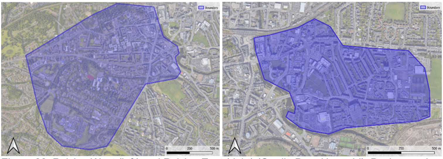 A map of Paisley West, A map of Paisley East